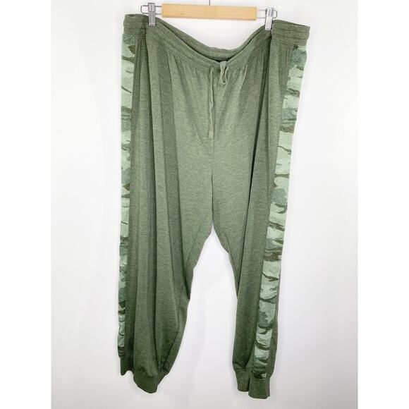 Splendid Green Drawstring Waist Lounge Sweatpants Women's Plus Size 3X - Picture 1 of 9